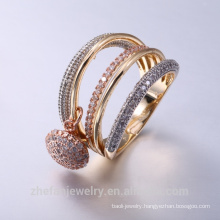 City gold jewellery online shopping ring mix with CZ